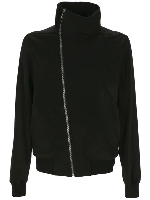 Sweatshirt with off-center closure Rick Owens | RU01D3272BA09